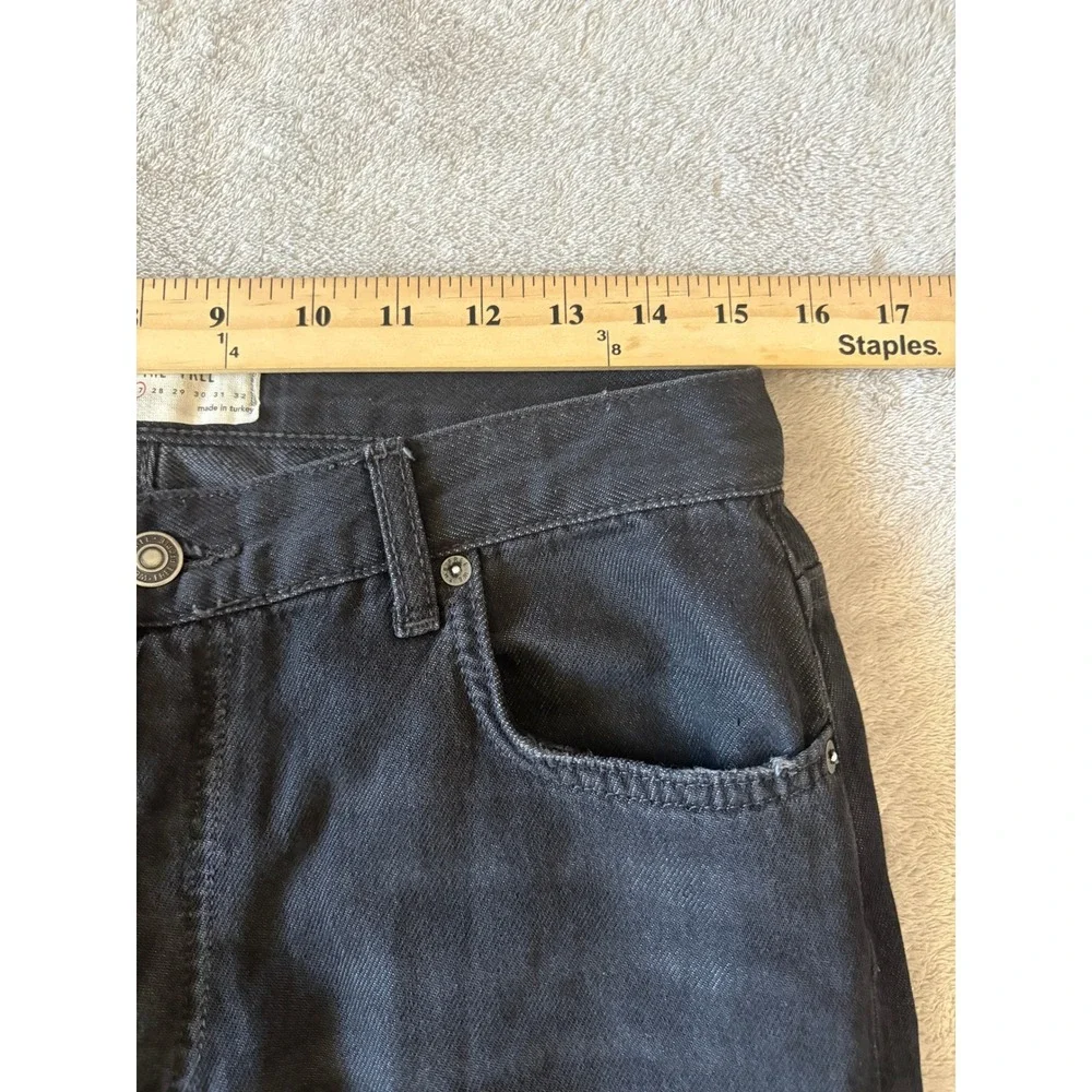 We The Free Distressed Ripped Jeans Black Wash Denim Raw Hem‎ Size 27 - Picture 2 of 9